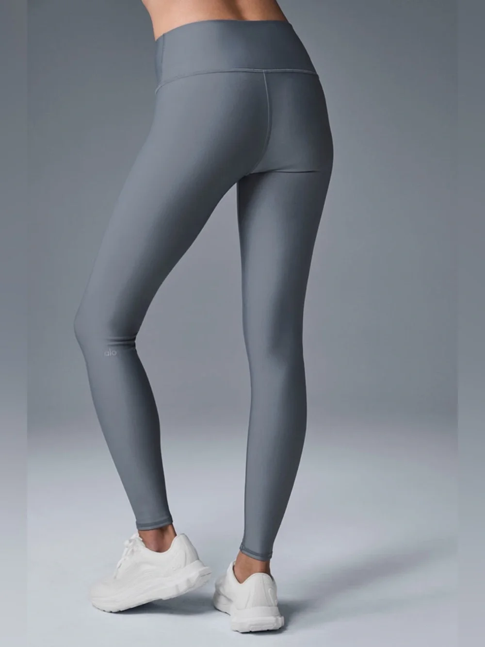 ALO Airlift Winter Warm High-Waist Legging Athletic Work-Out Grey Leggings XXS